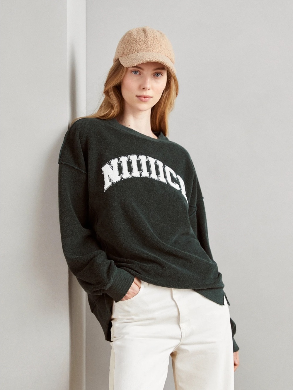 Aerie The Chill Crew Sweatshirt Long Sleeve Oversized Lounge “Nice” Size Small